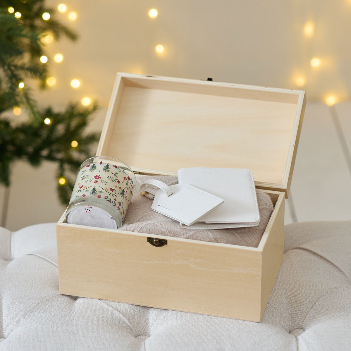 Personalised Folklore Design Christmas Keepsake Box FSC®