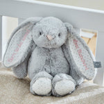 Personalised Grey Bunny Soft Toy - Embroidered