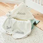 Personalized Ivory Baby Keepsake Box Gift Set