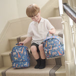 Personalised Navy Safari Backpack  & Lunchbag Set