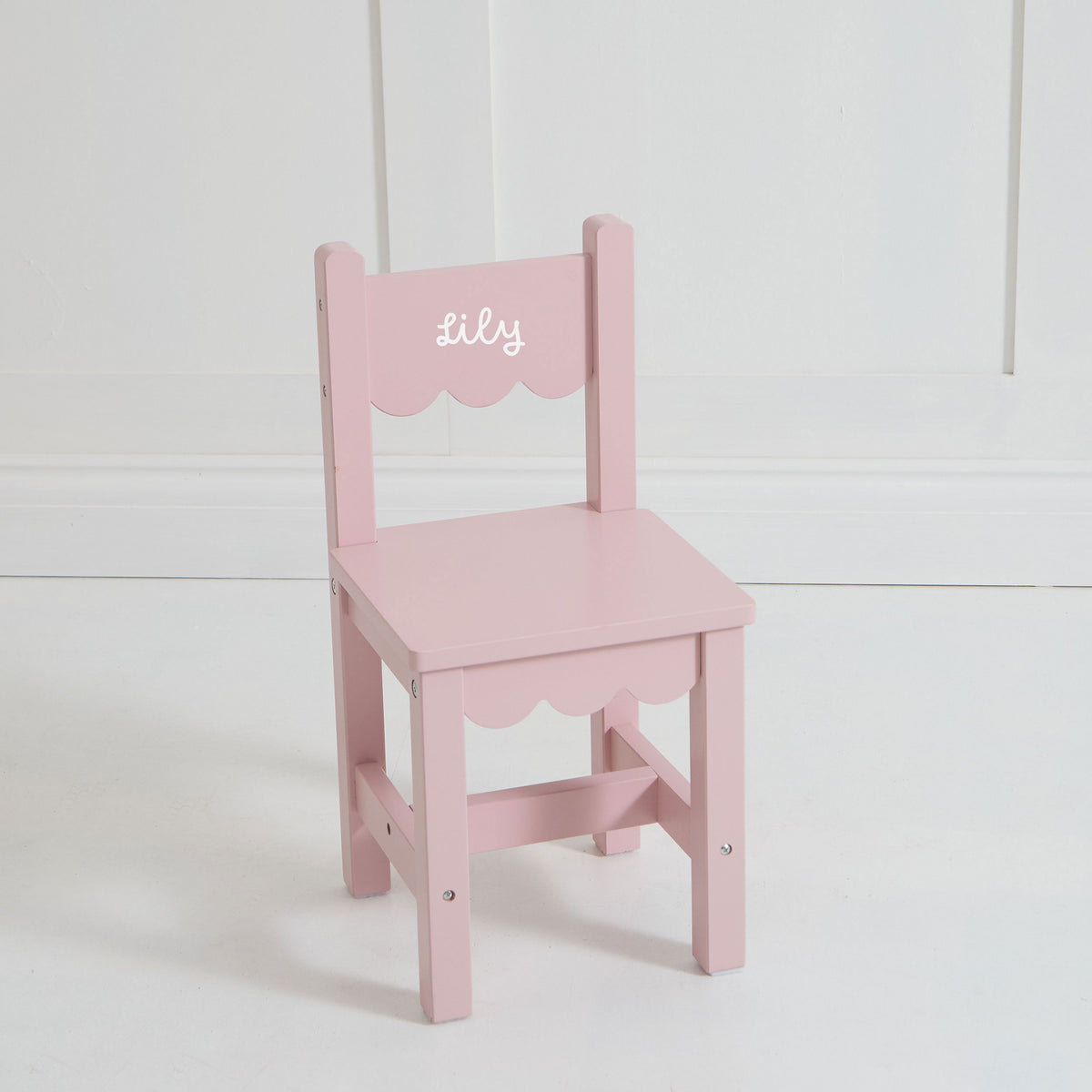 Personalised Pink Scalloped Chair FSC®