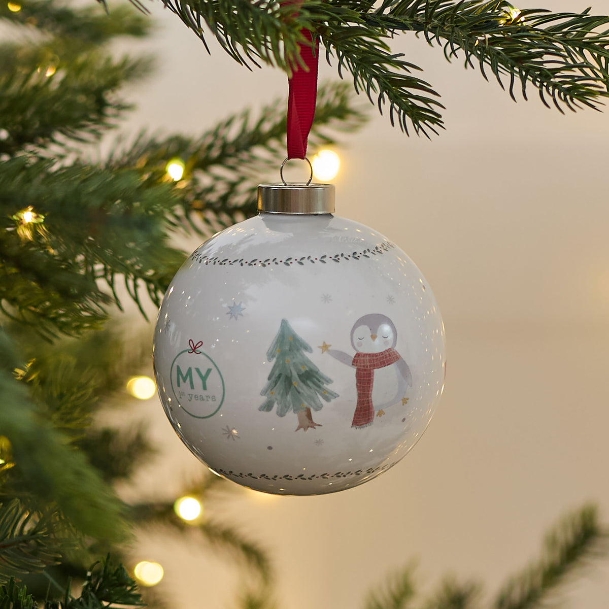 Personalised First Christmas Bauble