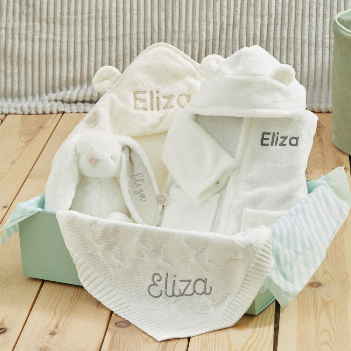 Personalized Ivory Bedtime Essentials Gift Set