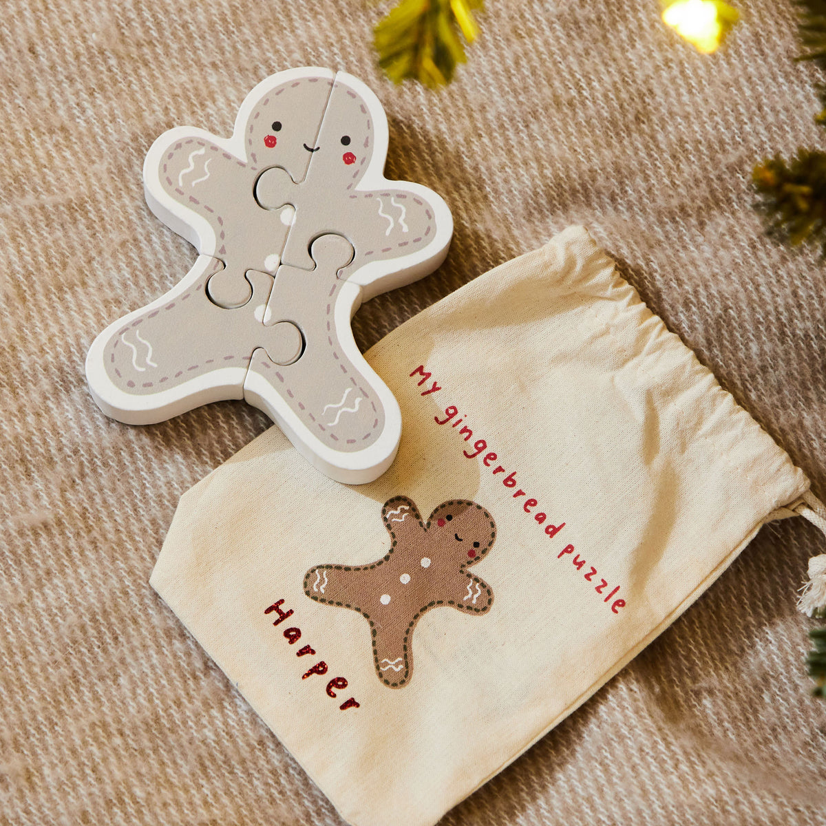 Gingerbread Wooden Puzzle FSC® 12 months+
