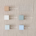 Personalised Baby Name Blocks - Greens & Blues