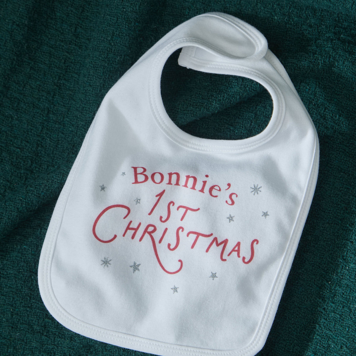 Personalised 1st Christmas Bib