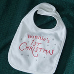 Personalised 1st Christmas Bib