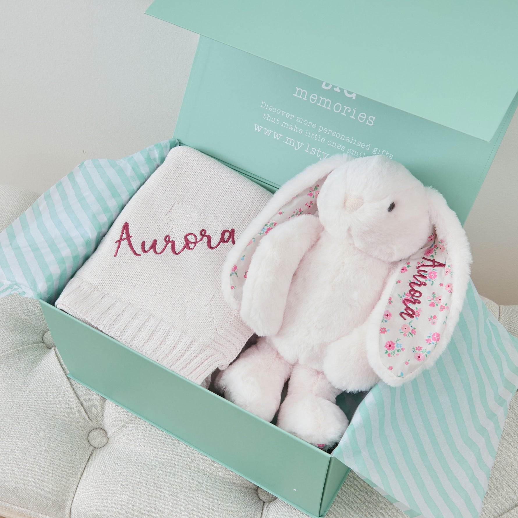 Personalised Light Pink Bedtime Cuddle Set 