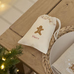 Personalised Gingerbread Drawstring Bag
