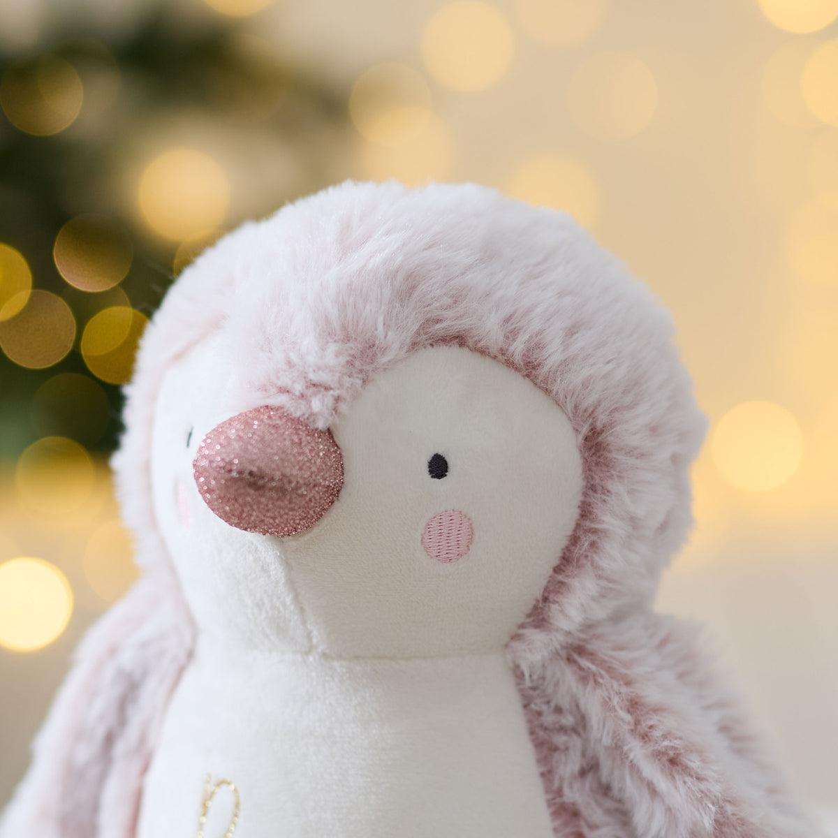 Personalised Pink Penguin Plush Toy