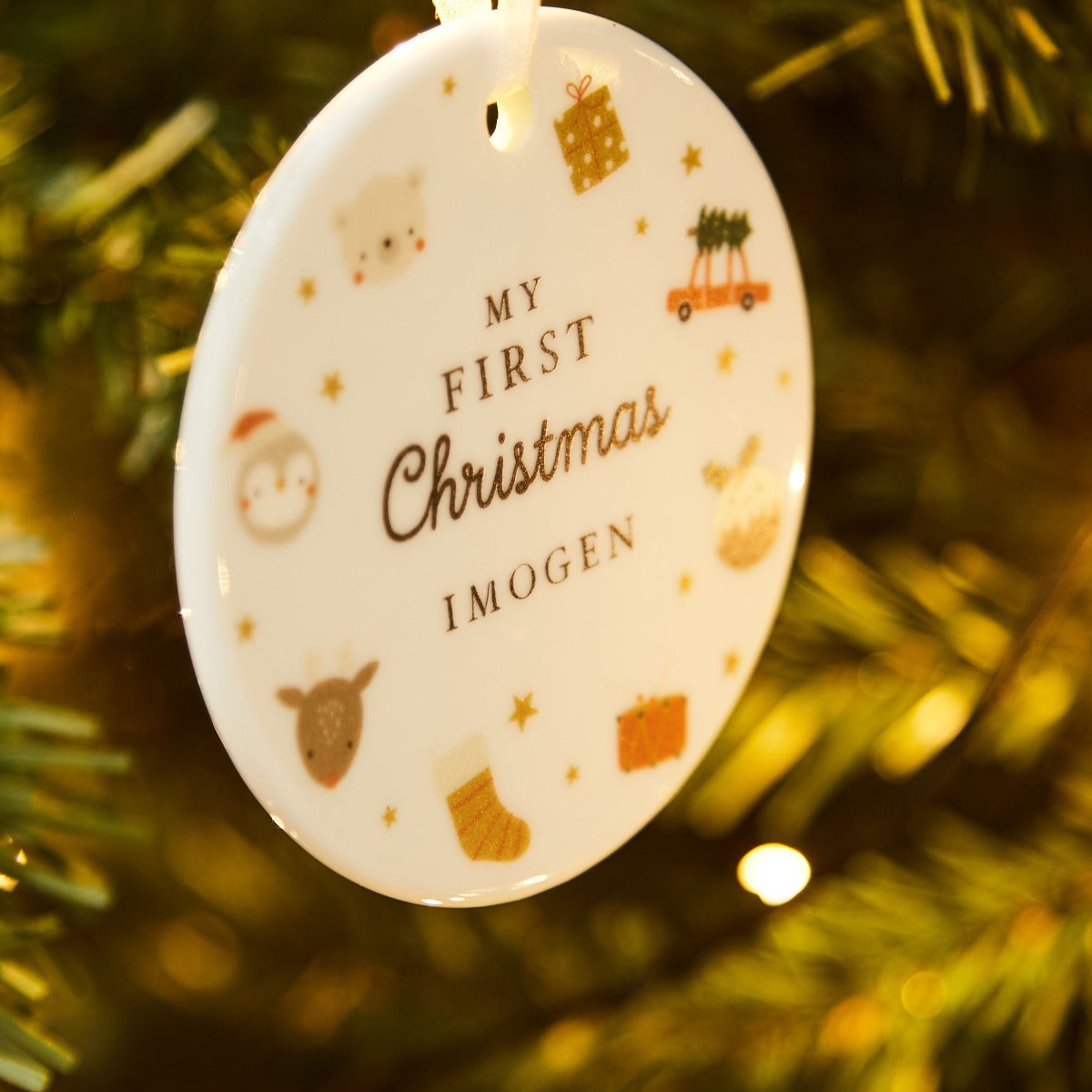 Personalised My 1st Christmas Tree Decoration