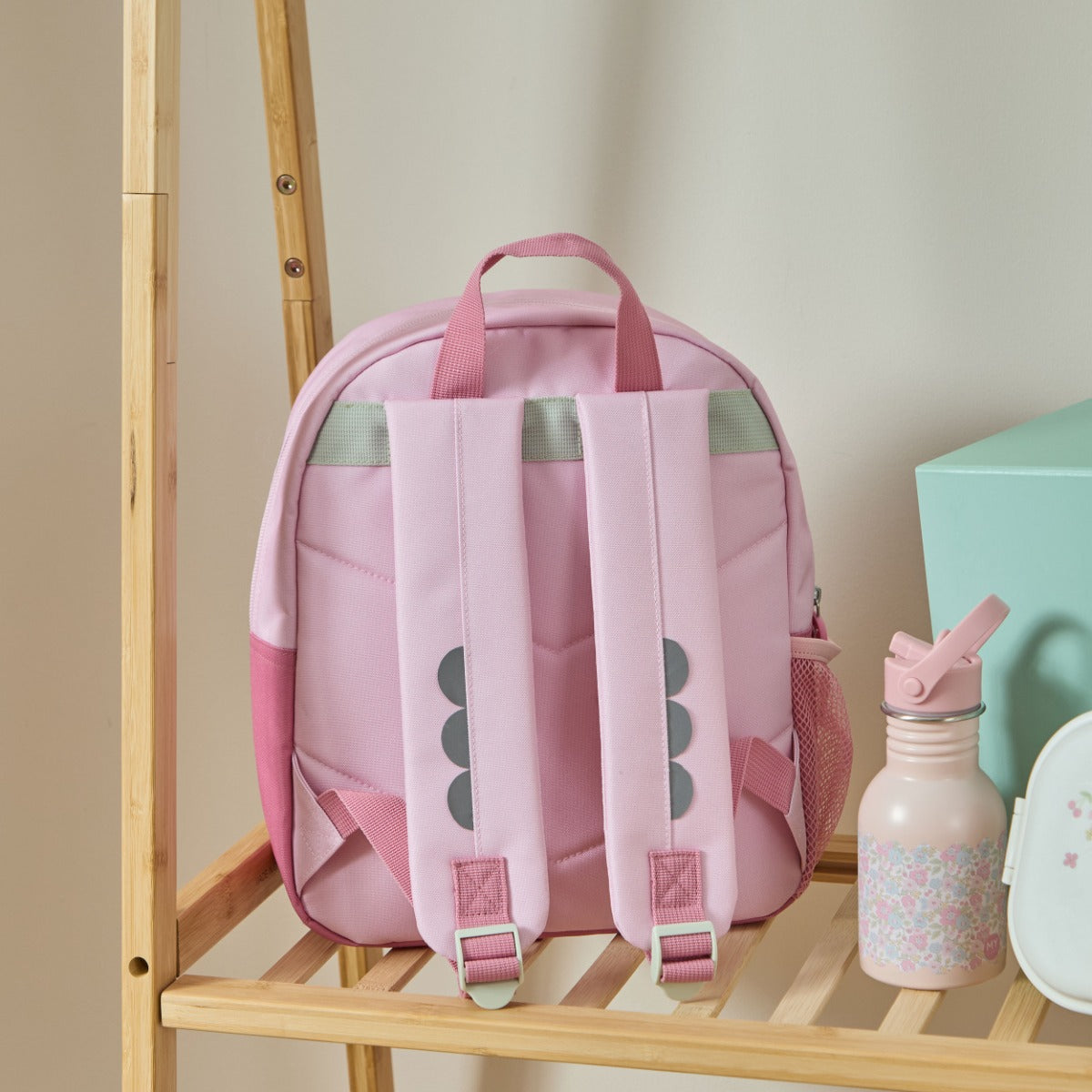 Personalised Cottage Ditsy Print Pocket Medium Backpack
