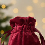 Personalised Small Script Velvet Gift Bag
