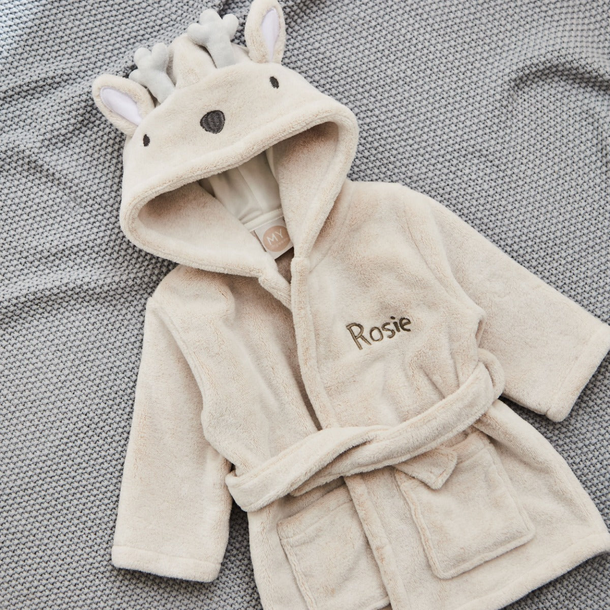 Personalised Reindeer Fleece Robe