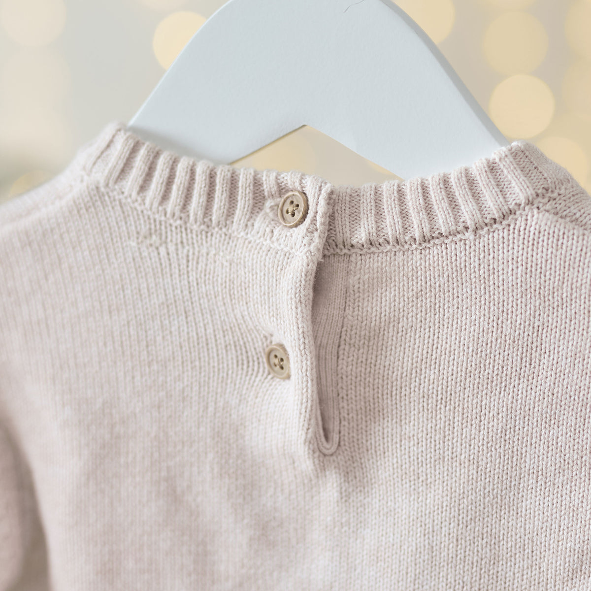Personalised My 1st Christmas Penguin Oatmeal Jumper