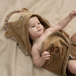 Personalised Lion Curved Hooded Towel