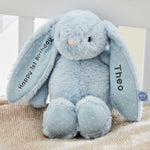 Personalised Blue Bunny Soft Toy - Embroidered