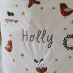 Personalised Plush Neutral Christmas Sack