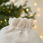 Personalised Cream Borg Sack and Stocking Gift Set