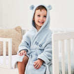 Personalized Blue Fleece Robe with Ears