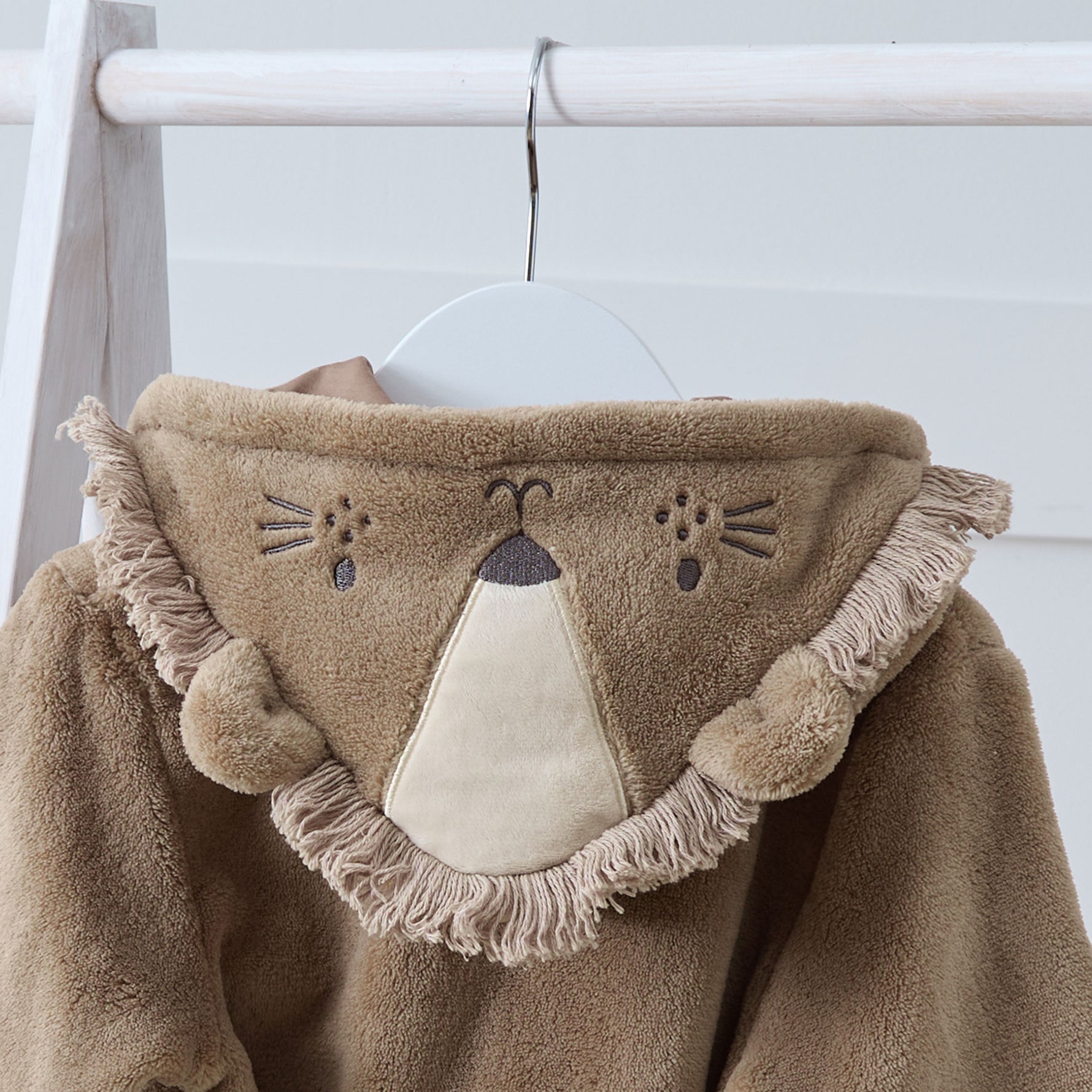 Personalised Lion Fleece Robe