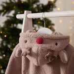 Personalised Red Nose Brown Reindeer Robe