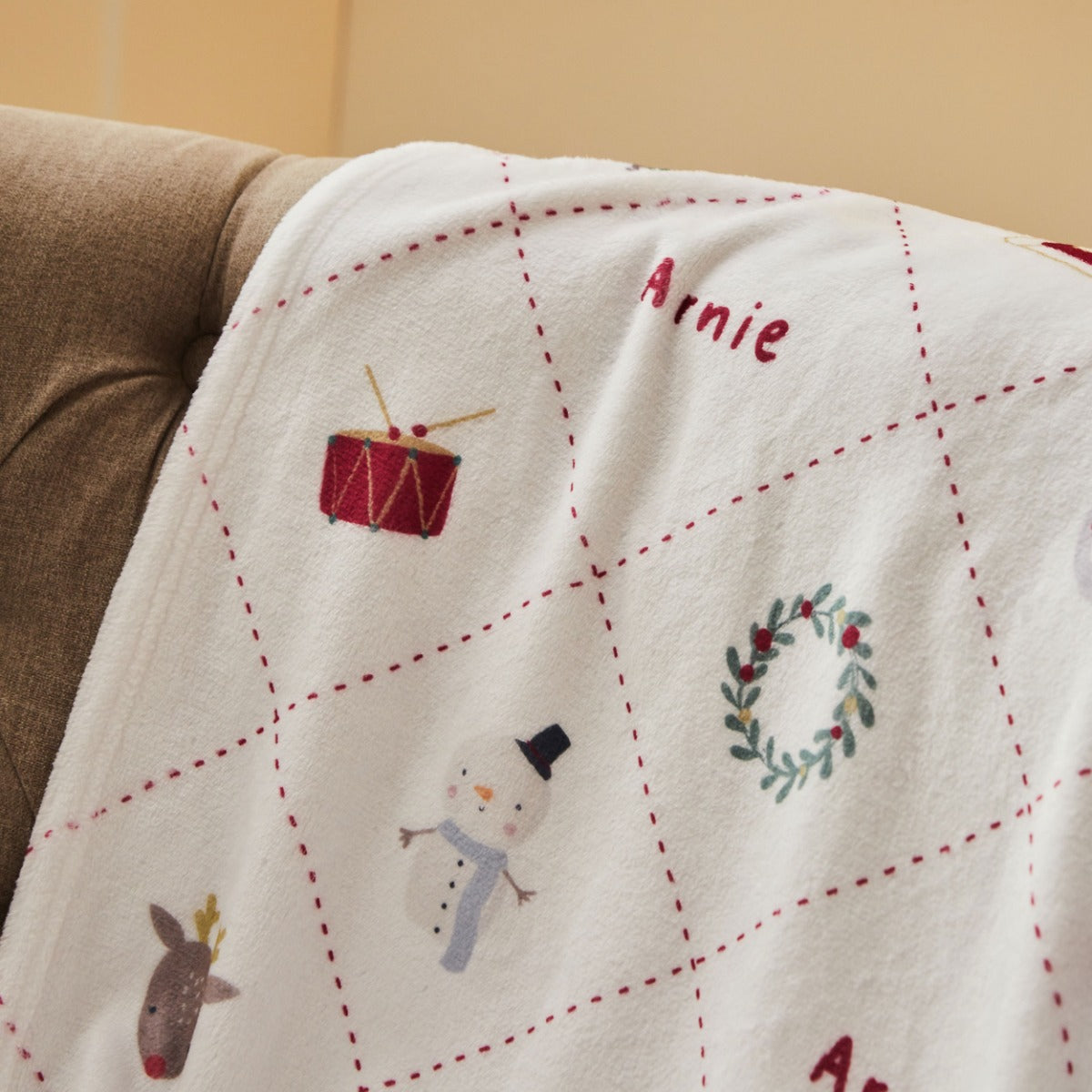 Personalised Christmas All Over Print Fleece Blanket