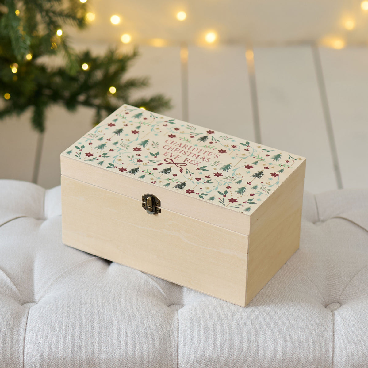 Personalised Folklore Design Christmas Keepsake Box FSC®