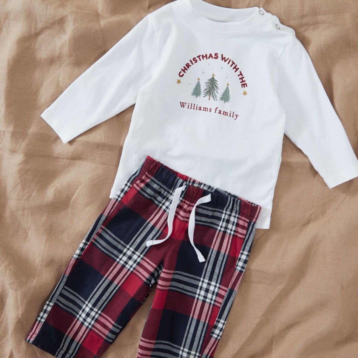 Personalised Baby Family Christmas Pyjama Set