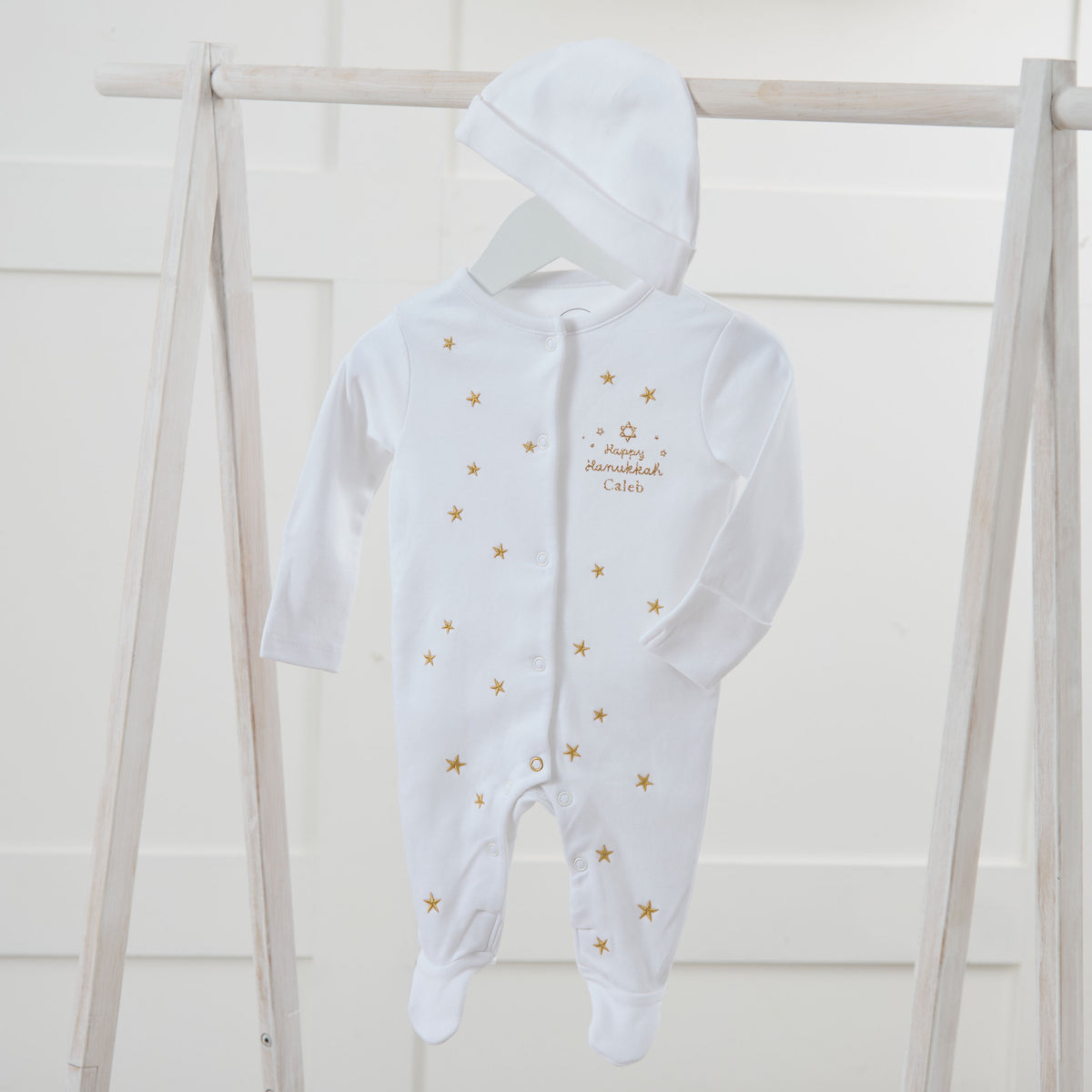 Personalised Happy Hanukkah Sleepsuit