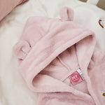Personalized Bumblebee Design Pink Fleece Robe