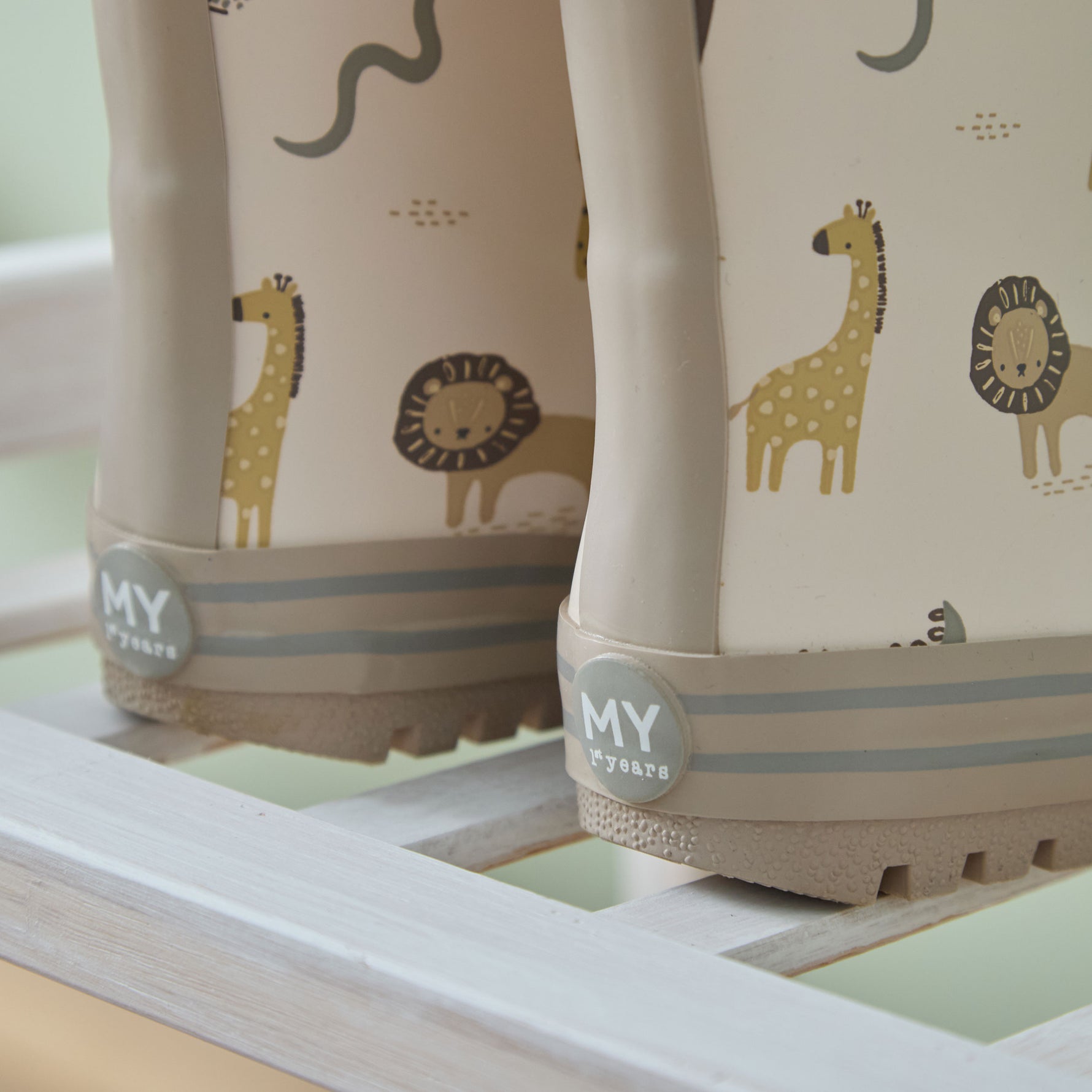 Personalised Neutral Safari Wellies
