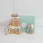 Personalised Neutral Safari Music Gift Set