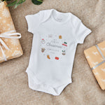 Personalised My 1st Christmas White Bodysuit