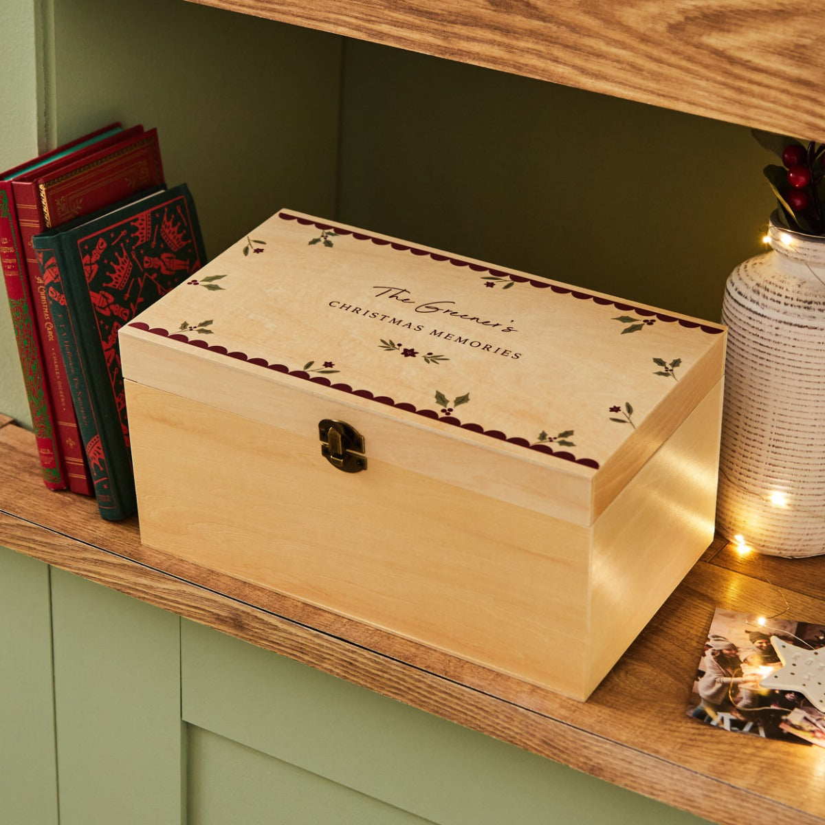 Personalised Traditional Christmas Memories Box