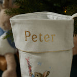 Personalised Peter Rabbit™ Blue Christmas Stocking