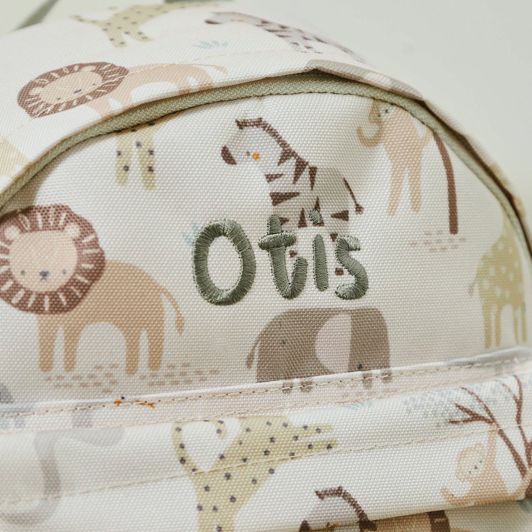 Personalised Neutral Safari Mini Backpack 