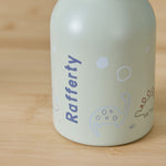 Personalised Green Dino Sage Water Bottle