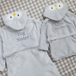 Sibling Grey Penguin Robes Gift Set