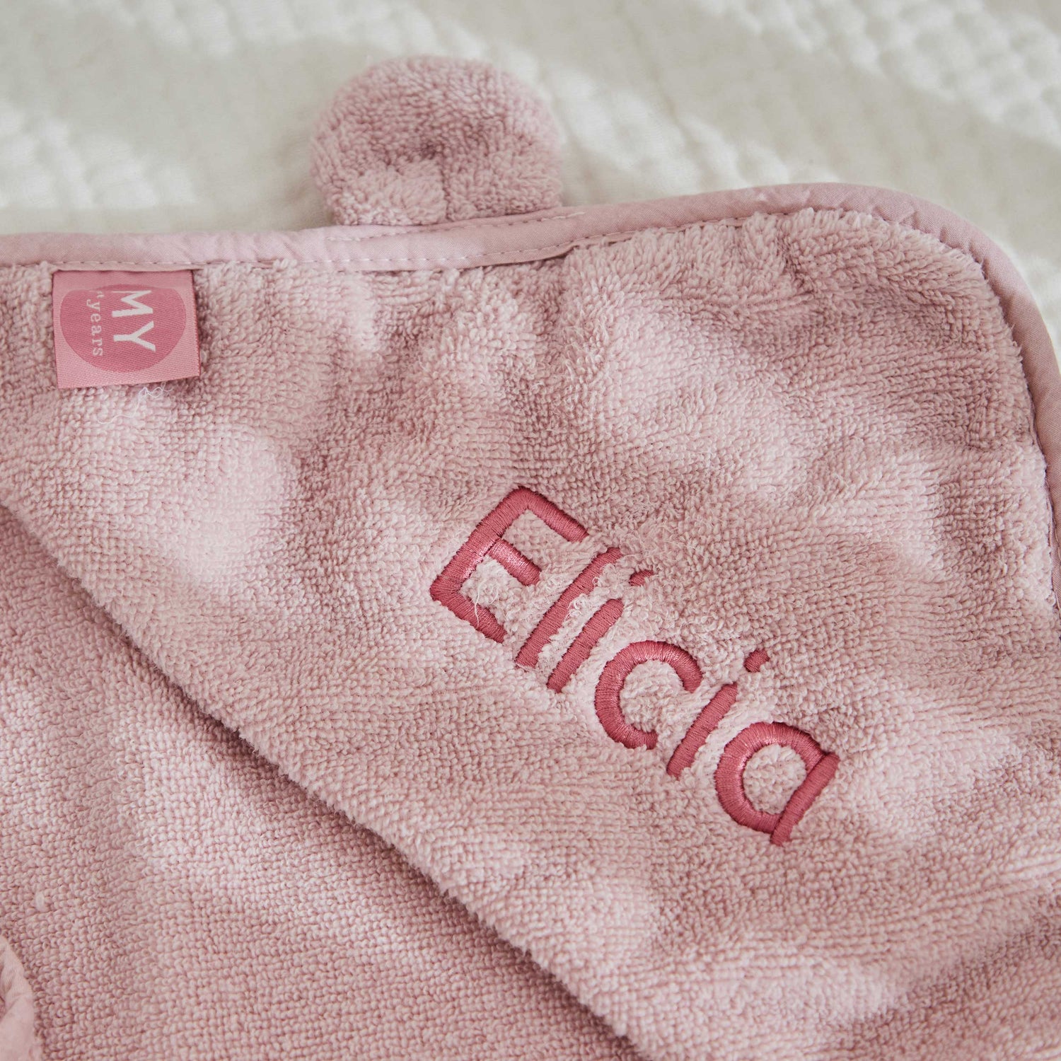 Personalised Small Pink Hooded Towel