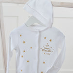 Personalised Diwali Gold Star Sleepsuit