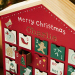 Personalised Christmas Advent Calendar House