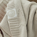 Personalized Born In 2026 Oatmeal Star Jacquard Baby Blanket