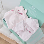 Personalised Light Pink Splash & Snuggle Gift Set