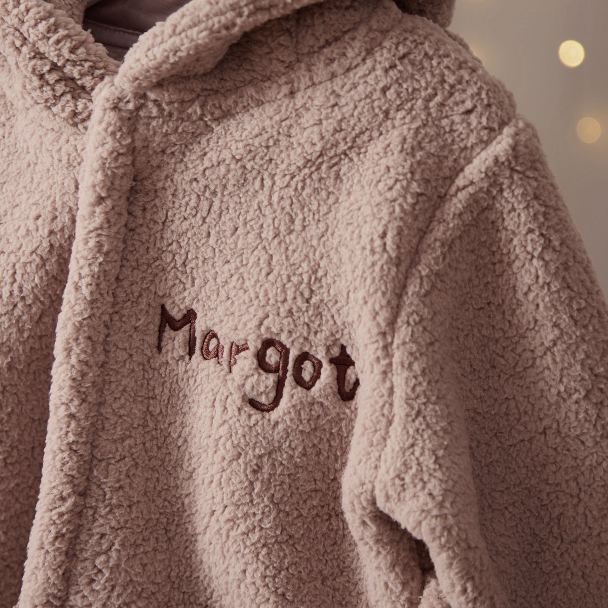 Personalised Red Nose Brown Reindeer Robe