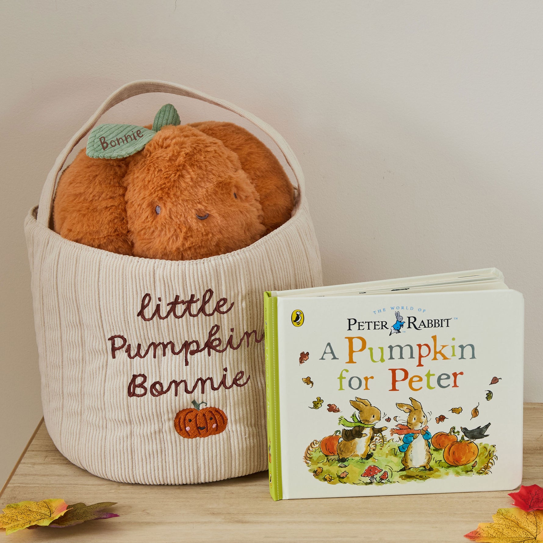 Personalised Sleep, Snuggle and Hunt Pumpkin Gift Set