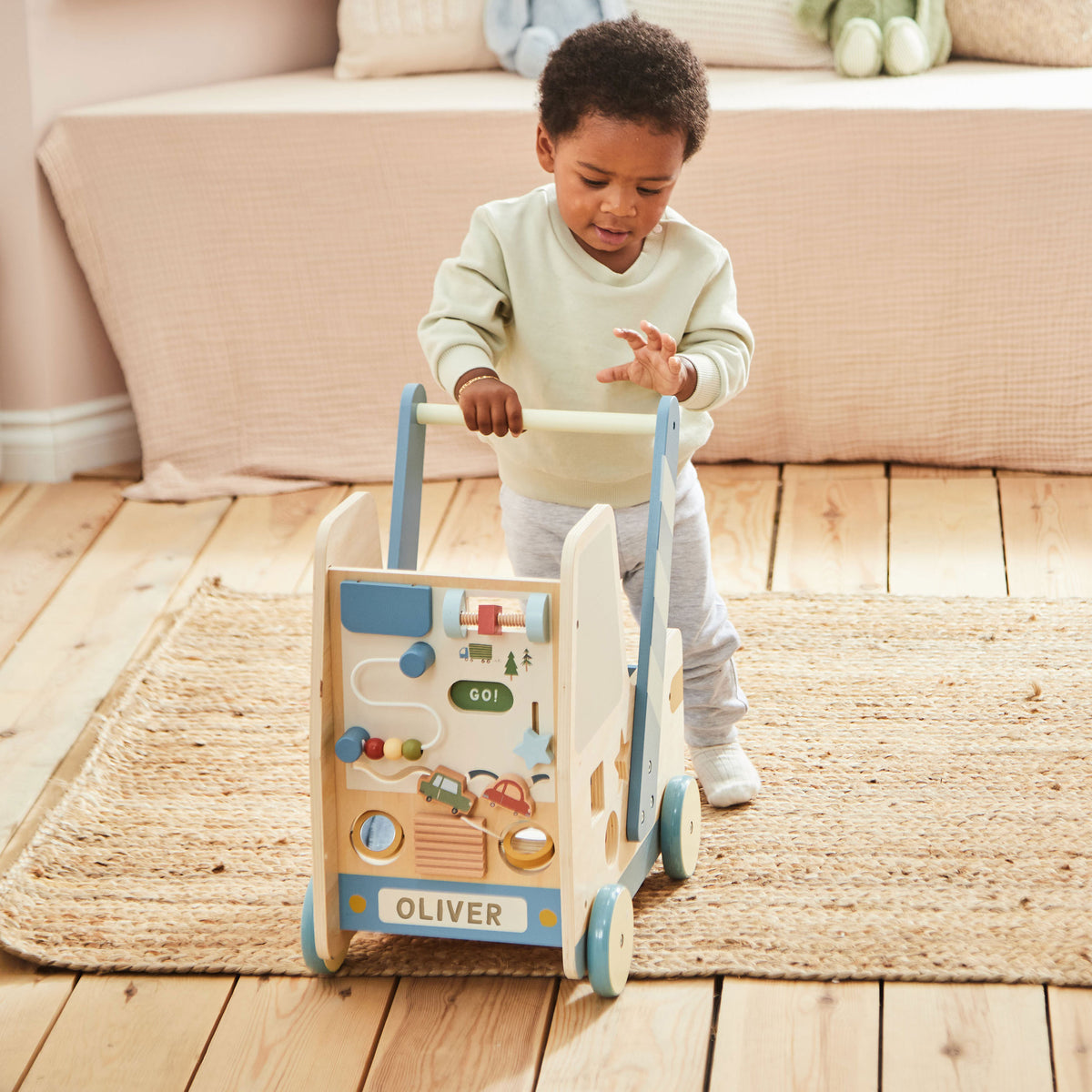 Personalised Wooden Truck Activity Walker FSC®