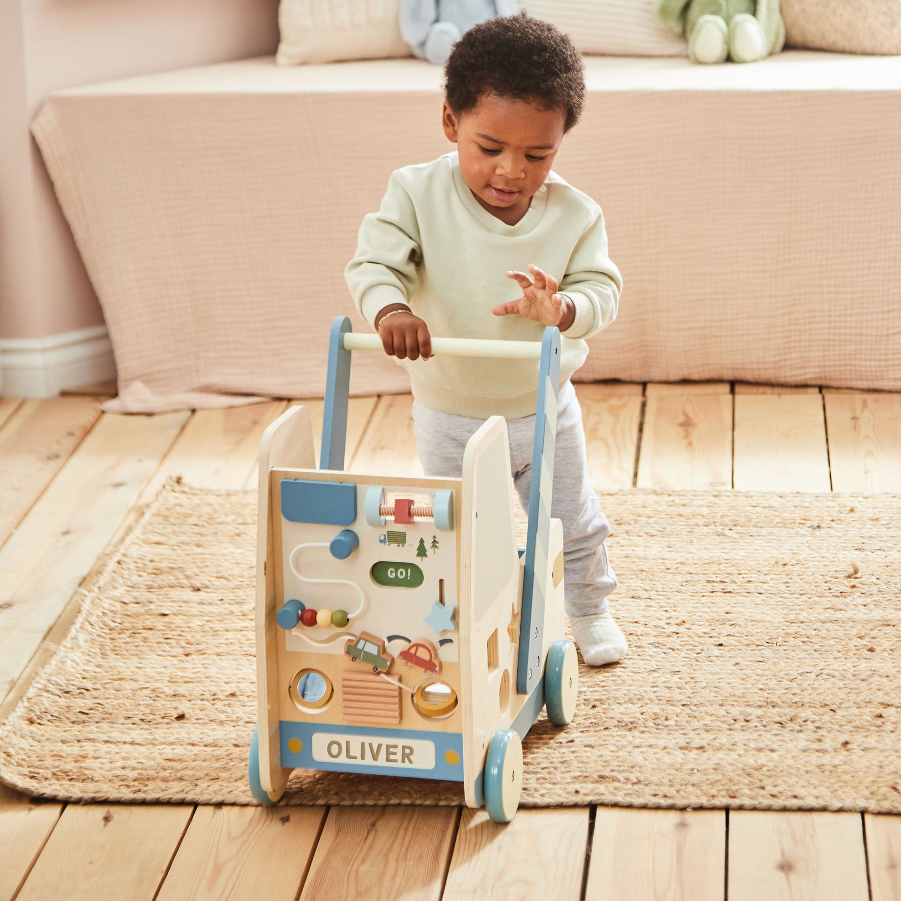 Personalised Wooden Truck Activity Walker FSC®