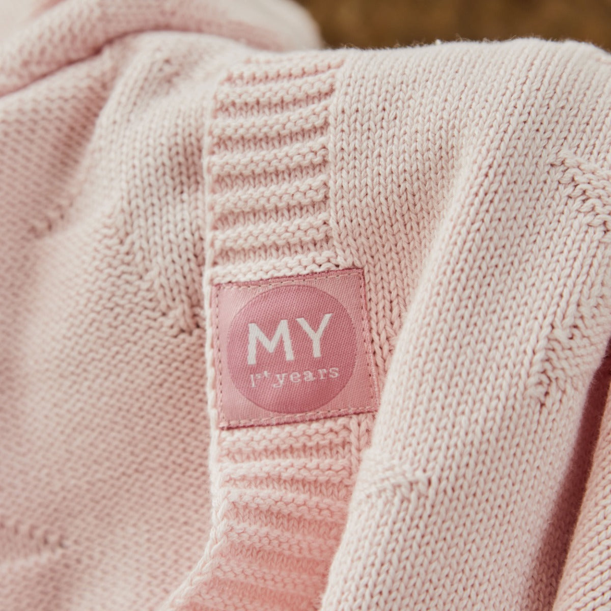 Personalized Born In 2026 Pink Star Jacquard Baby Blanket