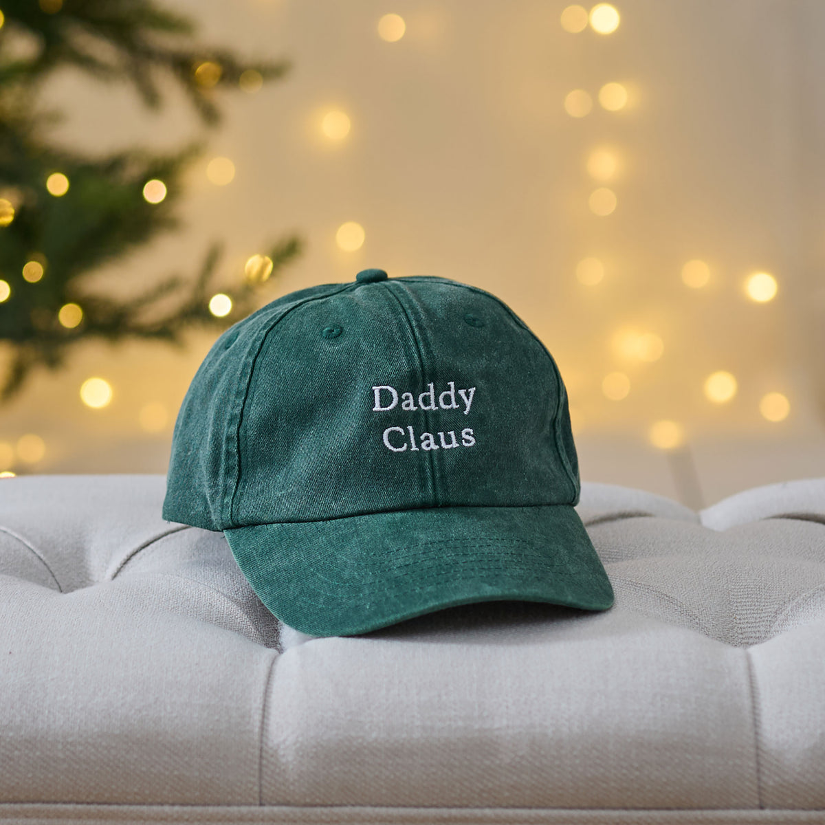 Personalised Bottle Green Vintage Cap
